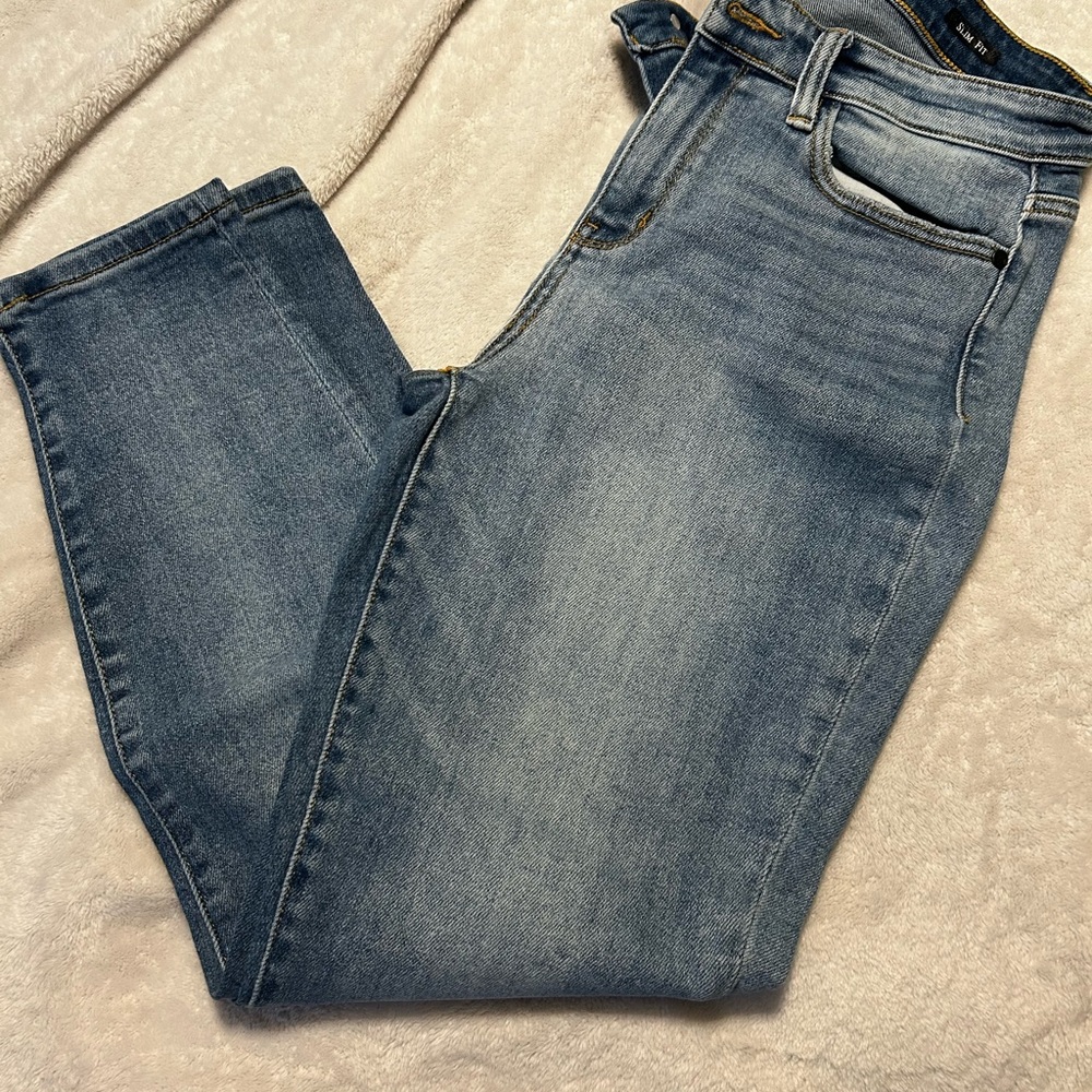 Judy Blue Skinny Blue Jeans with Faded Wash